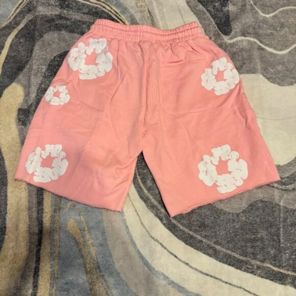 Denim Tears The Cotton Wreath Pink Shorts Size Medium